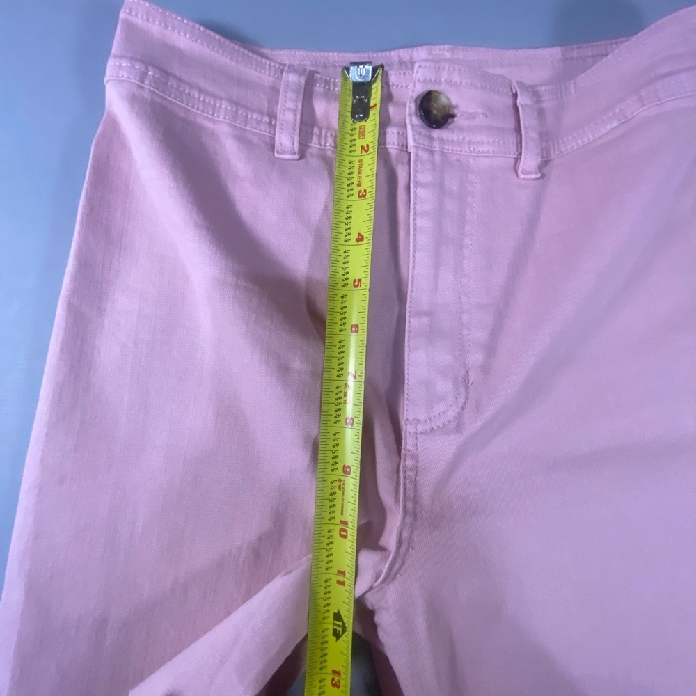 Billabong Women's Pink Wide Leg Crop Jeans Raw Hem Denim Size 28 - Picture 9 of 9
